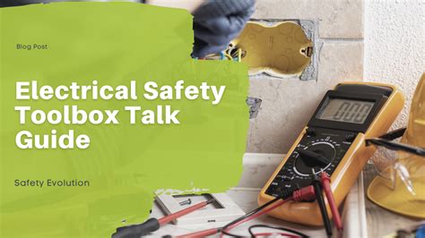 electric shock tool box talk|electrical safety toolbox tips.